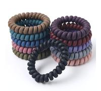10pcs matte hair rope headband high elasticity tie hair loop hair accessories