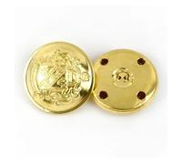10Pcs Meetee 12-30mm Metal Button Retro Hollow Copper Coat Jacket Shank Buttons DIY Clothing Decoration Buckle Sewing Accessory(B3-13-Gold,12mm)