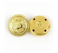 10Pcs Meetee 12-30mm Metal Button Retro Hollow Copper Coat Jacket Shank Buttons DIY Clothing Decoration Buckle Sewing Accessory(B3-15-Gold,15mm)