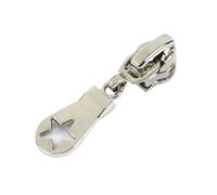 10pcs Meetee 5# Metal Zipper Head Auto Lock for Metalic Or Nylon Zippers Slider Zip Repari DIY Bags Garment Sewing(Silver-ForMetal)