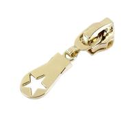 10pcs Meetee 5# Metal Zipper Head Auto Lock for Metalic Or Nylon Zippers Slider Zip Repari DIY Bags Garment Sewing(LightGold-ForNylon)