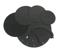 10Pcs Mesh Drum Heads,Drum Heads Set Soundproof Foam Rubber Mesh Drum Heads Thicken Drum Mute Pads Replacement Volume Reduction Snare Drum Pad for Drums Tone Control