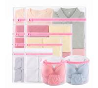 10PCS Mesh Laundry Bag, Reusable Durable Delicates Laundry Bag for Washing Machine, Mesh Laundry Bags for Blouse, Hosiery, Underwear, Bra, Lingerie and Baby Clothes, Laundry Bags Organizer