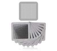 10pcs Mesh Repair Patch, Self Adhesive Window Screen Repair Kit Gray Screen Door Mesh Repair for Repairing Screen Windows Doors Tent Net(Silver)