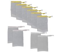 10pcs Mesh Soap Sack Saver Pouch Drawstring Holder Bags