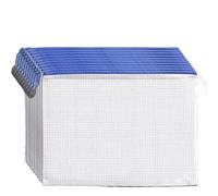10PCS Mesh Zipper Pouch File Folder, A3 A4 A5 A6 B4 B5 Document Bag for Stationery Storage, School Office Supplies Organizer, Transparent Waterproof(White,B4 (39cmx28cm))