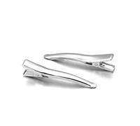 10pcs Metal Alligator Hair Clip | Teeth Nonslip Hairdressing Styling Accessories DIY Broken Hair Clip Edge Clip Accessories(RH 45mm(no teeth))