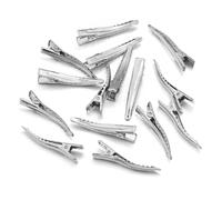 10pcs Metal Alligator Hair Clip | Teeth Nonslip Hairdressing Styling Accessories DIY Broken Hair Clip Edge Clip Accessories(RH 30mm)