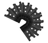 10pcs Metal Belt Clips 57x26mm Black Iron Pocket Clips | Single Hole Design, Strong Grip for Belts and Purses, Home Use and Other Projects