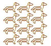 10Pcs Metal Dachshund Shaped Paper Clips, Cute Paper Clamps Bookmark Clip(50pcs)