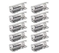 10PCS Metal Fix Clip Timing Belt Accessories Open Timing Rubber Belt Clamp 6mm Wide Belt Open End Fixed Clip Printer Parts