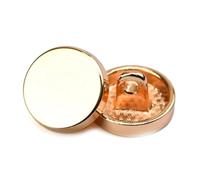 10Pcs Metal Flat Mirror Buttons for Suit Shirt Denim,Gold,12.5mm