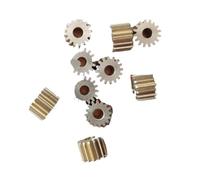 10pcs Metal gear 0.5modulus 16 teeth 0.5M 16T brass gear outside diameter 9mm bore diameter 2mm,3mm, 3.175mm(2.98(thickness 5mm))