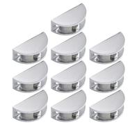 10pcs Metal Glass Holders Rusts Resistant Glass Clip Modern Styles Fastener Quick Installs for Frame & Partitions Art Display Hanger