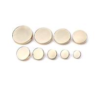 10pcs Metal Gold Black Big Shirt Button for Clothing 9mm-30mm Needlework Sewing Buttons, 20mm