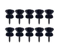 10PCS Metal Heavy Duty Guitar Strap Lock End Pin Replacement Guitar Strap Lock Button Tail Pin Strap Retainer Durable