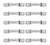 10pcs Metal Hook Hanger Double Hole with Screws for Wood Frames