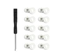 10Pcs Metal Jeans Buttons 17mm Replacement No-Sewing Screw Button Repair Kit Nailless Removable Jean Buckles Clothing Pants Pins-B-5set 50pcs