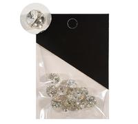 10Pcs Metal Nail Studs Nails Art 3D Charms Decorations Rhinestones Manicures Designs Supplies Decorations Kit