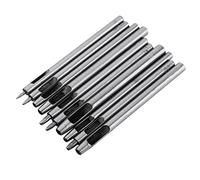 10Pcs Metal Punch Leather, Leather Puncher, Hole Puncher, Hollow Puncher Leather Puncher Leather Working Tools Leather Hole Punch Puncher Hole Kit Hollow Belt Craft Tool 0.5