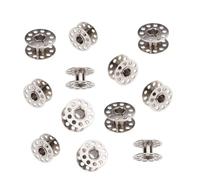 10pcs Metal Rotary Bobbins for Household Sewing Machine, Silver