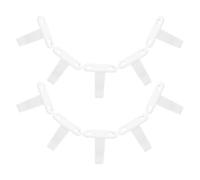 10pcs Metal Screw Mounted Ceiling Hook under Shelf Hanger for Cabinet | Iron Build, Broad Downward Curve, White or Black Finish, Pantry and Balcony Use, Tidier Storage