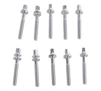 10PCS Metal Screws Replacement Drum Screws Musical Instrument Screws Metal Texture Suitable For All Percussion Needs