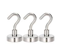 10PCS Metal Strong Magnetic Hooks Wall-Mounted Magnet Hook Key Coat Hanging Hanger Home Kitchen Hardware Accessorie(3PC)