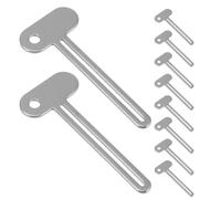 10pcs Metal Toothpaste Tube Key Squeezer Aluminium Alloy Silver