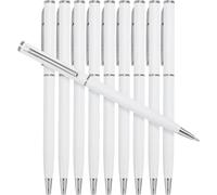 10pcs Metal Twist Ballpoint Pens - Smooth Writing Office Pens for Notes, Contracts & Drawing, Black Ink