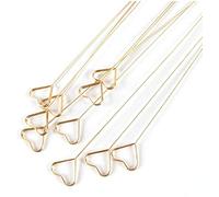 10pcs Metal Wire Floral Place Card Holder Star Heart Shape Photo Clip Flower Bouquet Picks Clip Memo Gift Card Holder for Wedding Birthday Party Favor Office Home DIY Cake Topper Decoration