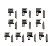 10pcs Metal Zipper Latch Slider Retainer, 8# Insertion Pin Zipper Bottom Zipper Stopper for Metal Zipper Repair Zip Sewing Replacement DIY
