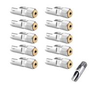 10PCS Metaland Pig Nozzle Nipple Drinker Dispenser,NPT 1/2" Automatic for Piglets Nipple Drinker Feeder Water
