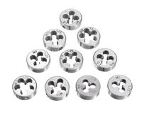 10Pcs Metric Circular Die Set M6/M7/M8/M10/M12 Thread Die for Screw Tap