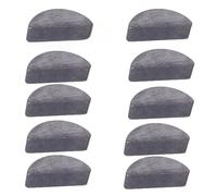 10pcs Metric Half Moon Woodruff Keys Carbon Steel Shaft Drive Fasteners Set, Semi-Circular Keys for Industrial Equipment, Engine Parts,