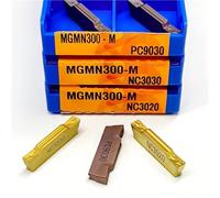 10PCS MGMN150 MGMN200 MGMN250 MGMN300 MGMN400 MGMN500 G NC3020 3030 PC9030 Grooving Carbide Insert Parting And Turning Tool MGMN(MGMN300-M PC9030)