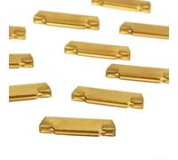 10Pcs MGMN200-G Carbide Inserts 2Mm Width Gold KDC For MGEHR MGIVR Grooving Cutter Steel Cast Iron Stainless Aluminum