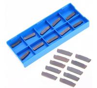 10pcs MGMN200-G LDA Carbide Insert Tool Kit, 2mm Steel Grooving and Parting Cutter for CNC Lathe, Compatible with Steel and Cast Iron Machining