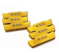 10pcs MGMN400 M PC9030 NC3020 NC3030 4MM Grooving Carbide Inserts CNC Lathe Cutter Turning Tool Parting And Parting Off CNC Tool(MGMN400 M NC3030)