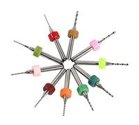 10pcs Micro Drill Bits Cemented Carbide PCB Drill Bits 0.6-1.5mm for CNC PCB Print Circuit Board