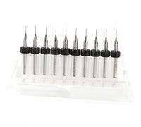 10pcs Micro Drill Bits PCB Carbide Print Circuit Board Drill Bits Set for CNC Engraving (0.3mm)