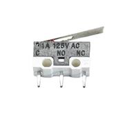 10pcs Micro Limit Switch Push Button Switch 1A 125V AC Mouse Switch 3Pins Long handle Roller Lever Arm SPDT 12 * 6 * 6mm TIAIHUA(10pcs-02)