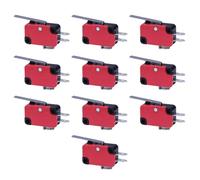 10Pcs Micro Limit Switches, SPDT Snap Action Momentary Switch for Electronic Equipment, Small Home Appliance(V-152-1C25)