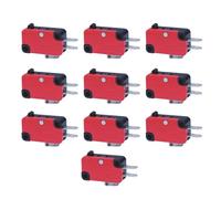 10Pcs Micro Limit Switches, SPDT Snap Action Momentary Switch for Electronic Equipment, Small Home Appliance(V-15-1C25)