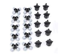 10Pcs Micro Spray Sprinklers | 1/2" Male Thread for Garden/Greenhouse/Farm | 4 - Outlet Mist Atomizing Nozzles | Uniform Water Distribution & Low Pressure Performance