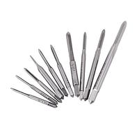 10Pcs Micro Taps Bit, M1-M3.5 HSS Mini Metric Plug Tap Screw Tap Drill Tap Drill Set Tapping Tool, CNC Machine Hand Tap Thread Wire Tapping for Tap and Die Sets