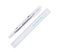 10Pcs Microblading Marker Pen with Paper Ruler Eyebrow Marker Pen Double Tip Surgical Skin Marker for Eyebrow Lip Accurate Marker