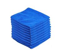 10PCS Microfiber Car Wash Cleaning Cloths Washing Towel Blue for Polishing Wax Detailing Drying