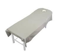 10pcs Microfiber Massage Comfortable Table Cover Beauty Salon SPA Bed Sheet Couch Home Soft Bedding sturdy Mattress Plain(Grey)