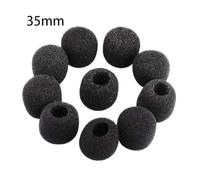 10Pcs Microphone Foam Windscreen Covers for Gaming Headset Headworn Mic, Black, 35mm/40mm/45mm/50mm/55mm/60mm/65mm Inner Diameter
